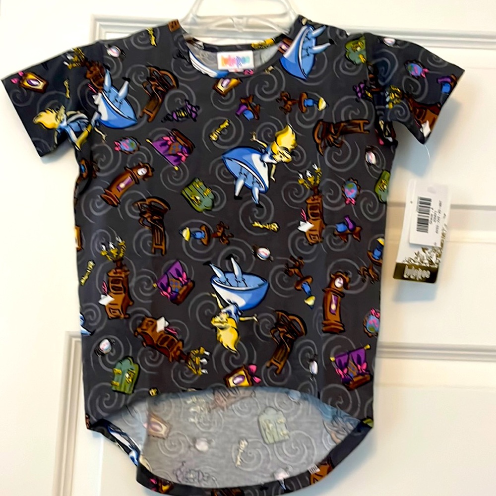 Disney LuLaRoe Gracie Size 4 NWT Alice in Wonderland